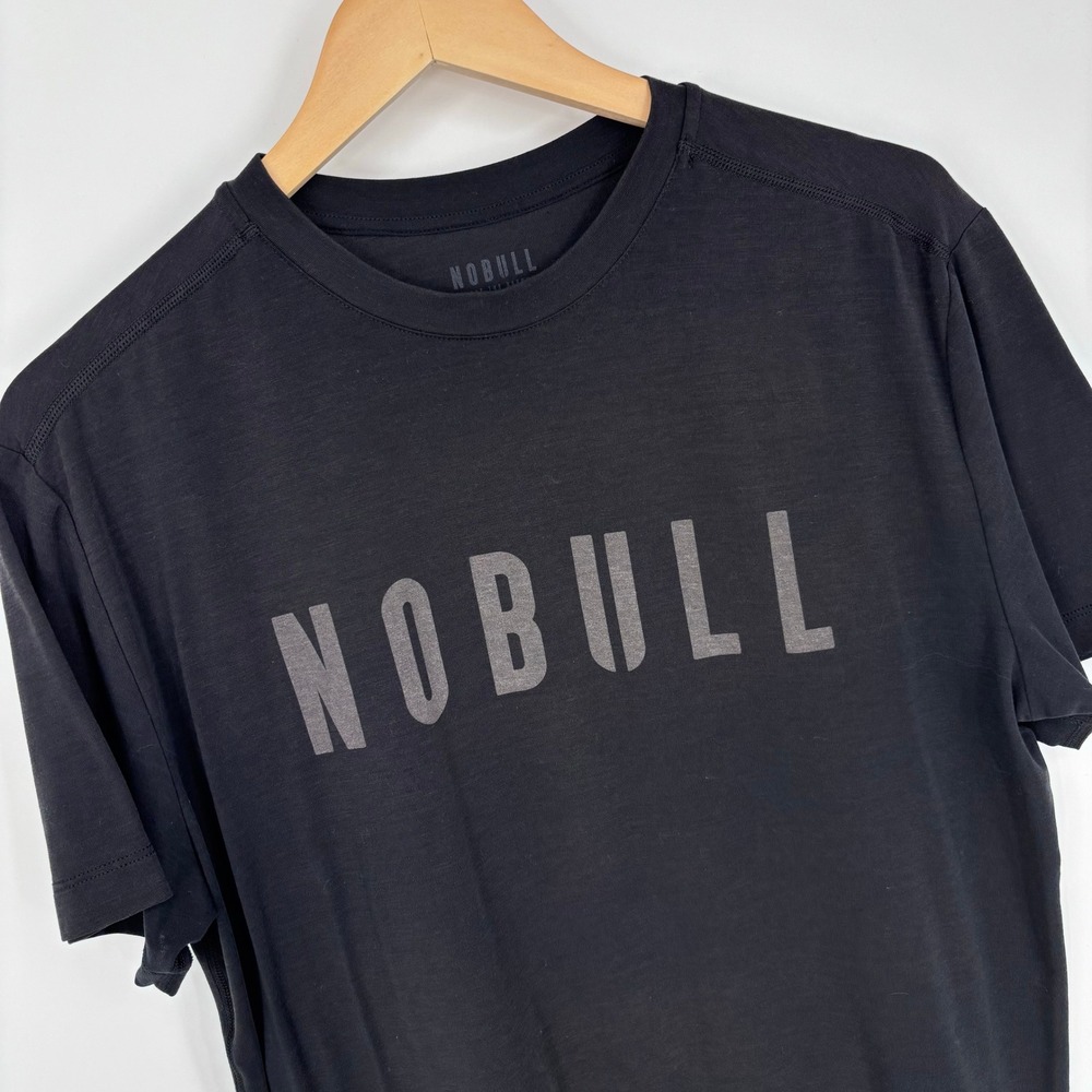 NOBULL Graphic Tee Black Performance Training T-Shirt Mens Large Active Workout